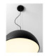Tholos 60cm Dome Pendant Ceiling Light Sandy Black Matt White E27 3x12W-6