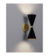 Gala Up & Down Wall Lamp Matt Black Gold E14 2x5W-5