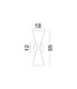 Gala Up & Down Wall Lamp Matt Black Gold E14 2x5W-6
