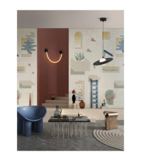 Reflet 30cm Dome Pendant Ceiling Light Sandy Black White LED G9 1x5W-2