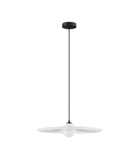 Reflet 45cm Dome Pendant Ceiling Light Sandy Black White LED G9 1x5W-1