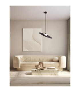 Reflet 45cm Dome Pendant Ceiling Light Sandy Black White LED G9 1x5W-2