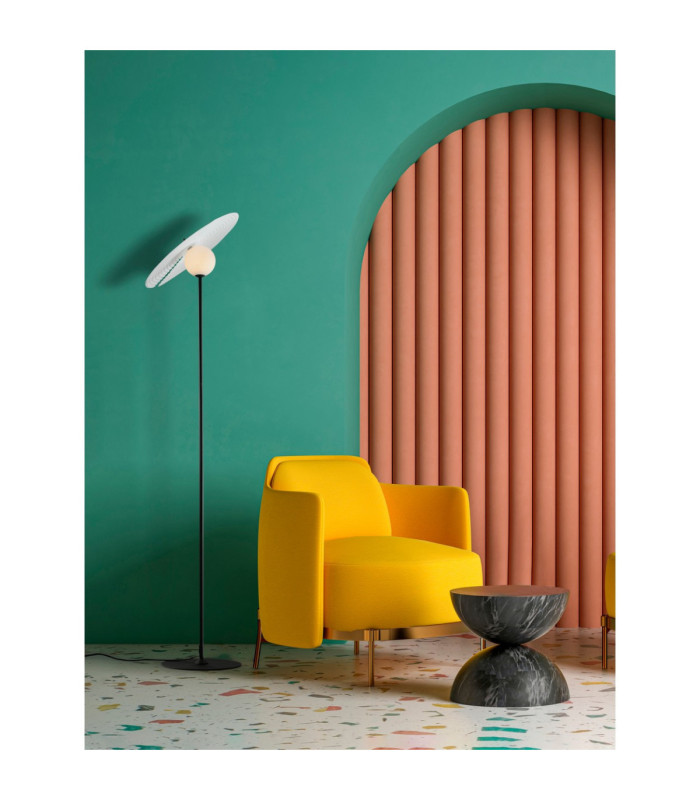 Reflet Floor Lamp Sandy Black White LED G9 1x5W-2