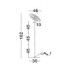 Reflet Floor Lamp Sandy Black White LED G9 1x5W-8