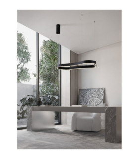 Dussa Integrated LED Pendant Ceiling Light Sandy Black Triac Dimmable LED 52W 3045lm 3000K-2
