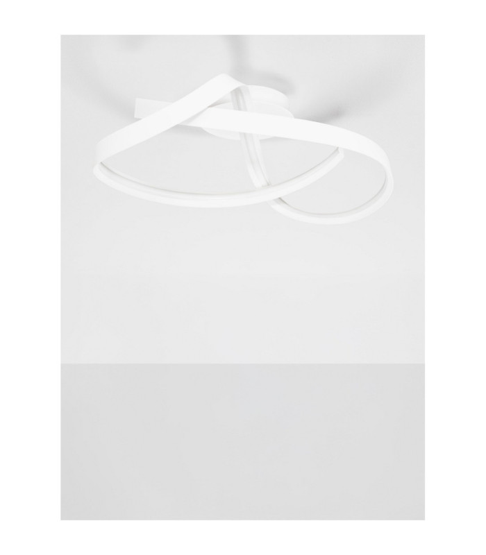 Nocci Integrated LED Semi Flush Ceiling Light Sandy White Triac Dimmable LED 47W 2484lm 2700-3000-4000K CCT-3