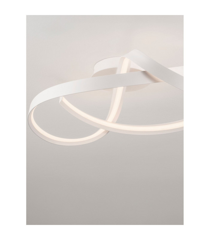 Nocci Integrated LED Semi Flush Ceiling Light Sandy White Triac Dimmable LED 47W 2484lm 2700-3000-4000K CCT-5