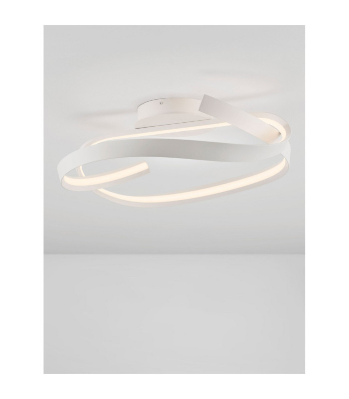 Nocci Integrated LED Semi Flush Ceiling Light Sandy White Triac Dimmable LED 47W 2484lm 2700-3000-4000K CCT-6