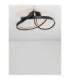 Olia Integrated LED Semi Flush Ceiling Light Sandy Black Triac Dimmable LED 47W 2484lm 2700-3000-4000K CCT-4