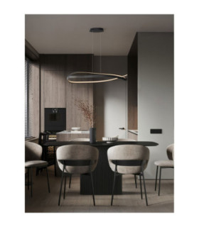 Olia Integrated LED Pendant Ceiling Light Sandy Black Triac Dimmable LED 47W 3085lm 2700-3000-4000K CCT-2