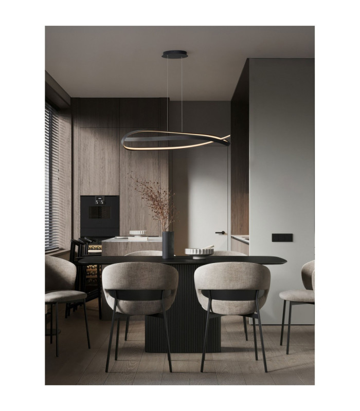Olia Integrated LED Pendant Ceiling Light Sandy Black Triac Dimmable LED 47W 3085lm 2700-3000-4000K CCT-2