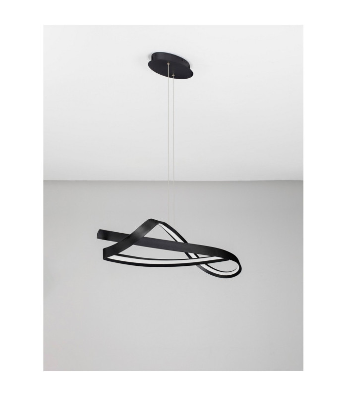 Olia Integrated LED Pendant Ceiling Light Sandy Black Triac Dimmable LED 47W 3085lm 2700-3000-4000K CCT-4