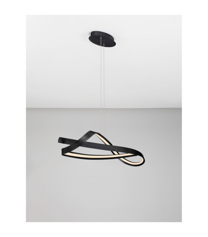 Olia Integrated LED Pendant Ceiling Light Sandy Black Triac Dimmable LED 47W 3085lm 2700-3000-4000K CCT-5