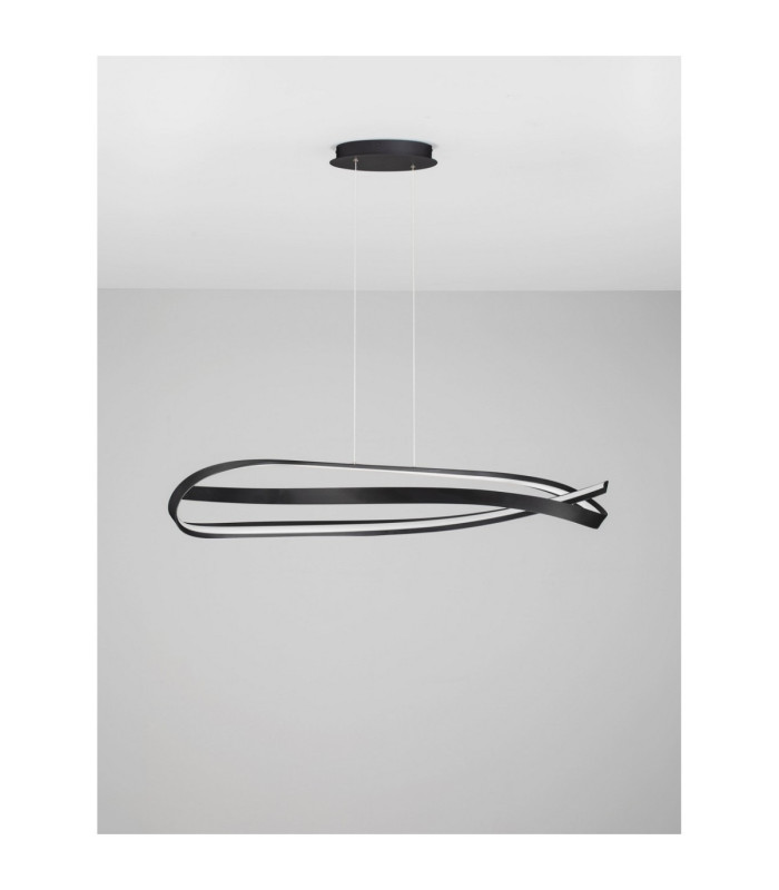 Olia Integrated LED Pendant Ceiling Light Sandy Black Triac Dimmable LED 47W 3085lm 2700-3000-4000K CCT-6