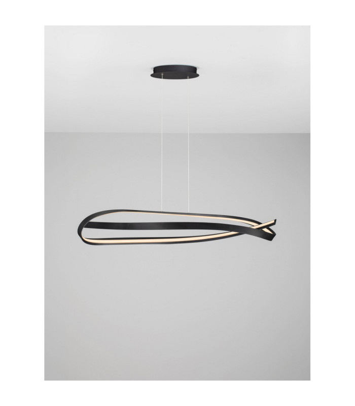 Olia Integrated LED Pendant Ceiling Light Sandy Black Triac Dimmable LED 47W 3085lm 2700-3000-4000K CCT-7