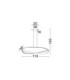 Olia Integrated LED Pendant Ceiling Light Sandy Black Triac Dimmable LED 47W 3085lm 2700-3000-4000K CCT-11