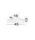 Radon Integrated LED Semi Flush Ceiling Light Matt Black Gold Triac Dimmable LED 40W 1244lm 3000K-9