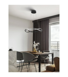 Jinal Integrated LED Pendant Ceiling Light Black Triac Dimmable LED 27W 1894lm 3000K-2