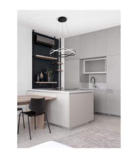 Jinal Integrated LED Pendant Ceiling Light Black Triac Dimmable LED 34W 2482lm 3000K-2