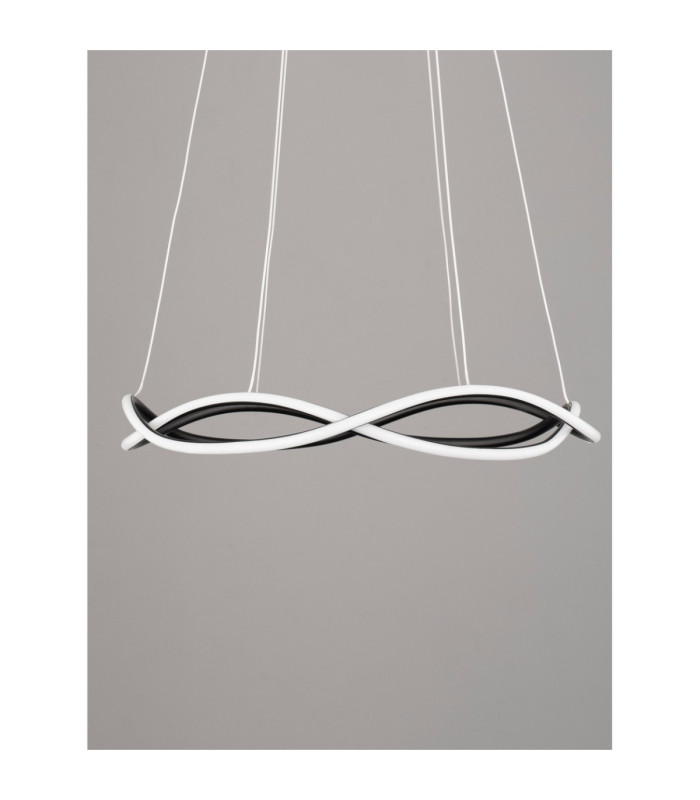 Jinal Integrated LED Pendant Ceiling Light Black Triac Dimmable LED 34W 2482lm 3000K-5