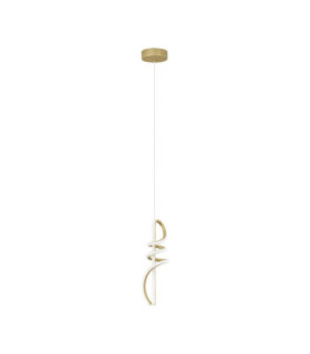 Soline Integrated LED Pendant Ceiling Light Gold Triac Dimmable LED 18W 726lm 3000K-1