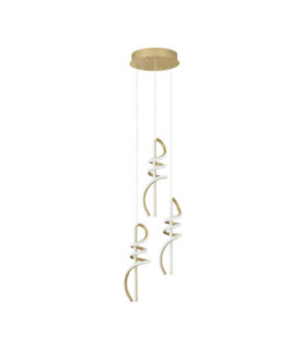 Soline Cluster Pendant Ceiling Light Gold Triac Dimmable LED 54W 2196lm 3000K-1