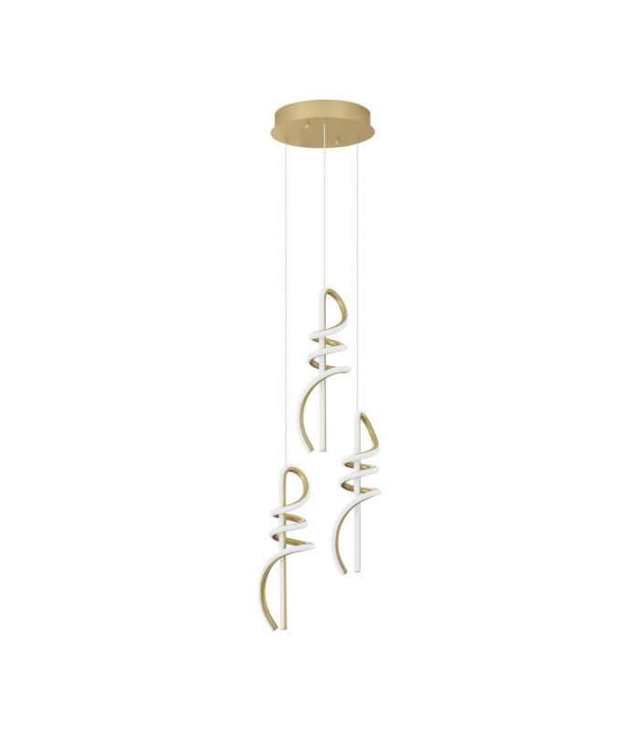 Soline Cluster Pendant Ceiling Light Gold Triac Dimmable LED 54W 2196lm 3000K-1