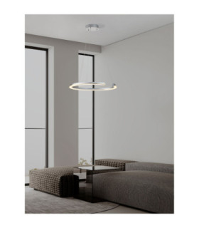 Elmo Integrated LED Pendant Ceiling Light Chrome Triac Dimmable LED 48W 2878lm 3500K-2