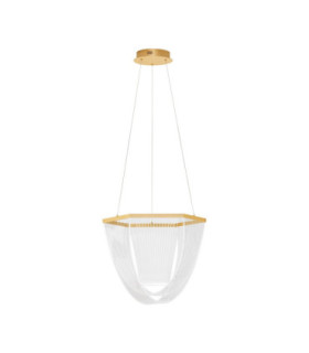 Valentin Integrated LED Pendant Ceiling Light Matt Gold Triac Dimmable LED 35W 2995lm 3000K-1