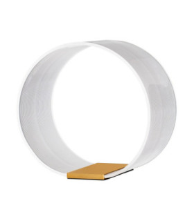 Valentin Round Integrated LED Table Lamp Matt Gold Triac Dimmable LED 14W 786lm 3000K-1