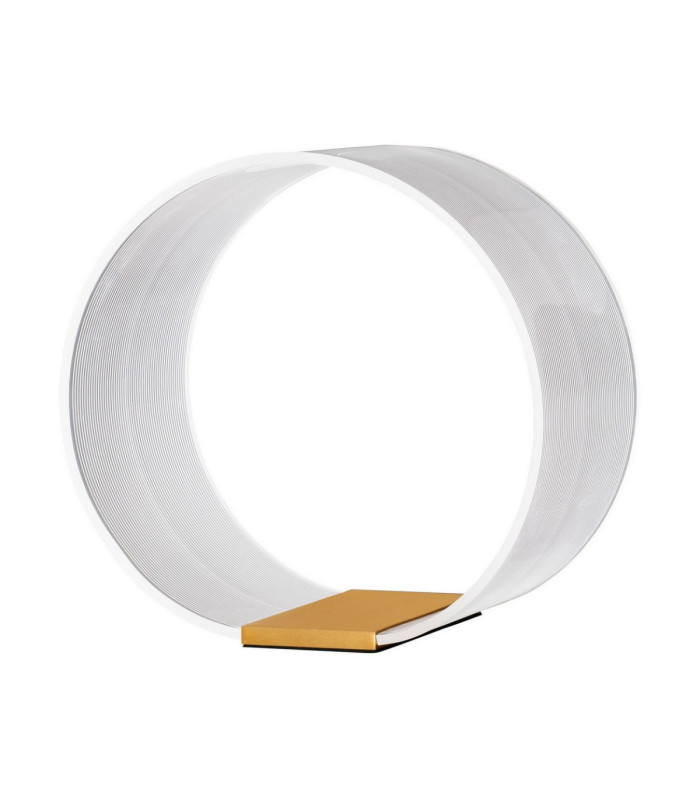 Valentin Round Integrated LED Table Lamp Matt Gold Triac Dimmable LED 14W 786lm 3000K-1
