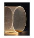 Valentin Round Integrated LED Table Lamp Matt Gold Triac Dimmable LED 14W 786lm 3000K-6