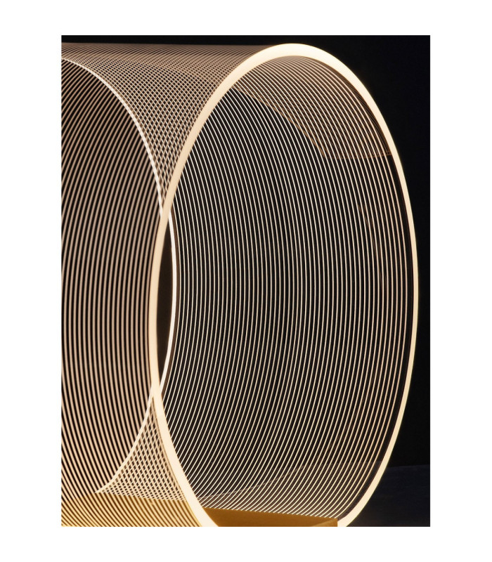 Valentin Round Integrated LED Table Lamp Matt Gold Triac Dimmable LED 14W 786lm 3000K-8