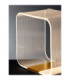 Valentin Square Integrated LED Table Lamp Matt Gold Triac Dimmable LED 14W 786lm 3000K-6
