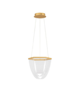 Valentin Integrated LED Pendant Ceiling Light Matt Gold Triac Dimmable LED 20W 1395lm 3000K-1