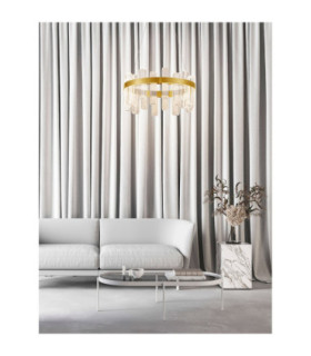 Argo Integrated LED Pendant Ceiling Light Brass Gold Triac Dimmable LED 81W 3120lm 3000K-2