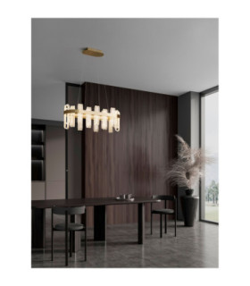 Argo Integrated LED Pendant Ceiling Light Brass Gold Triac Dimmable LED 82W 3133lm 3000K-2