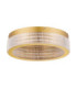 Kinara Integrated LED Semi Flush Ceiling Light Platinum Gold Triac Dimmable LED 46W 2764lm 3000K-1