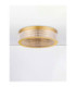Kinara Integrated LED Semi Flush Ceiling Light Platinum Gold Triac Dimmable LED 46W 2764lm 3000K-3
