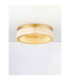 Kinara Integrated LED Semi Flush Ceiling Light Platinum Gold Triac Dimmable LED 46W 2764lm 3000K-4
