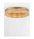 Kinara Integrated LED Semi Flush Ceiling Light Platinum Gold Triac Dimmable LED 70W 3666lm 3000K-4