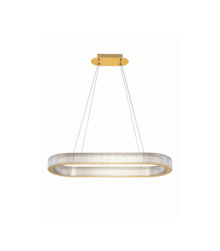 Kinara Integrated LED Pendant Ceiling Light Platinum Gold Triac Dimmable LED 70W 5444lm 3000K-1