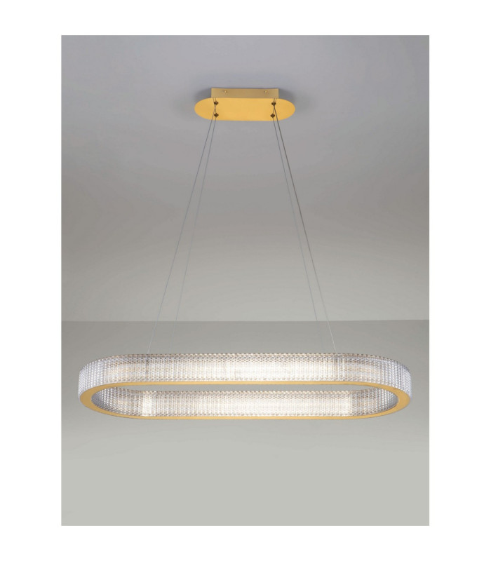 Kinara Integrated LED Pendant Ceiling Light Platinum Gold Triac Dimmable LED 70W 5444lm 3000K-3