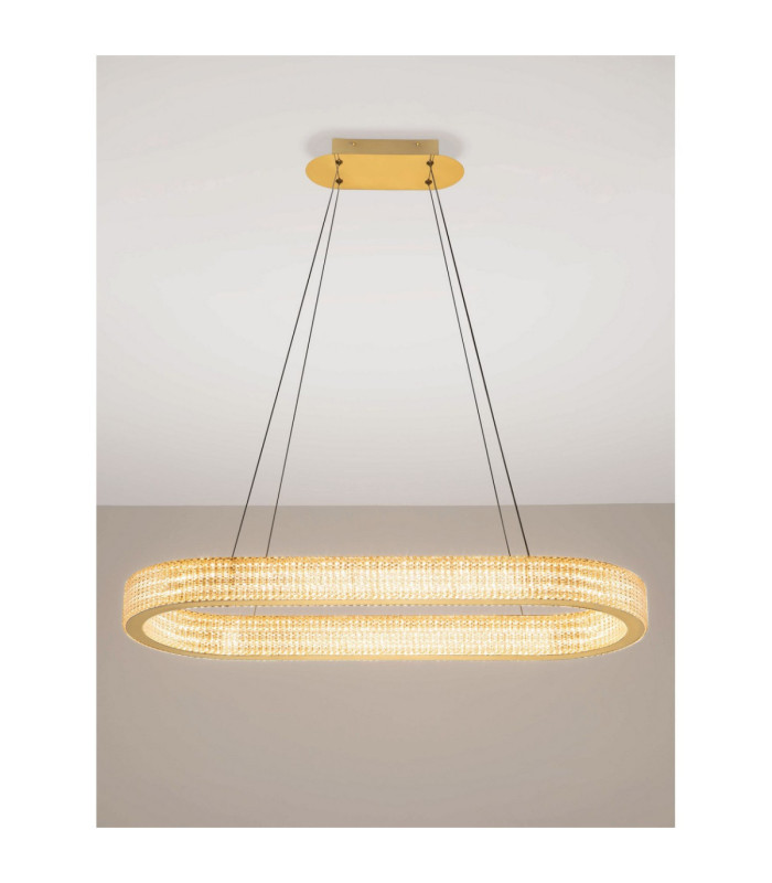 Kinara Integrated LED Pendant Ceiling Light Platinum Gold Triac Dimmable LED 70W 5444lm 3000K-4
