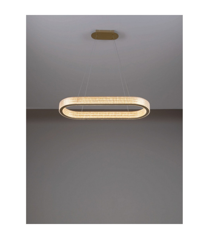 Kinara Integrated LED Pendant Ceiling Light Platinum Gold Triac Dimmable LED 70W 5444lm 3000K-5