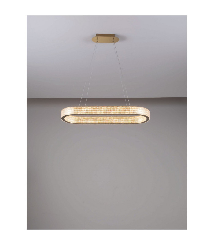 Kinara Integrated LED Pendant Ceiling Light Platinum Gold Triac Dimmable LED 70W 5444lm 3000K-6