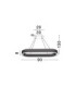 Kinara Integrated LED Pendant Ceiling Light Platinum Gold Triac Dimmable LED 70W 5444lm 3000K-9