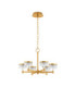 Bion Multi Arm Pendant Ceiling Light Brass Gold LED 38W 2399lm 3000K-1