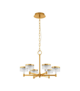 Bion Multi Arm Pendant Ceiling Light Brass Gold LED 38W 2399lm 3000K-1