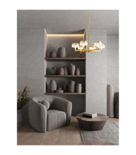 Bion Multi Arm Pendant Ceiling Light Brass Gold LED 38W 2399lm 3000K-2
